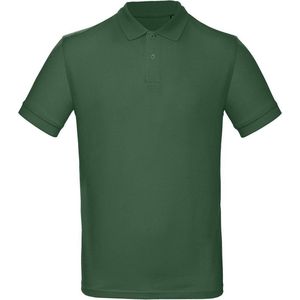 Senvi Classic Fit Polo Biologisch Katoen - Kleur Donker Groen - Maat L