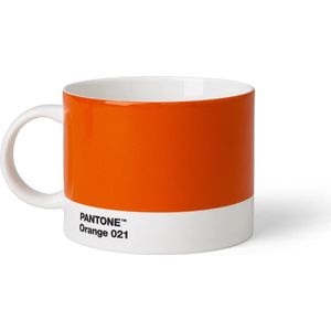 Pantone Mok 104 X 80 Mm Keramiek 475 Ml Oranje/wit