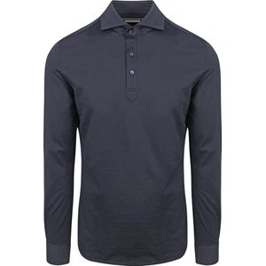 Profuomo - Camiche Poloshirt Navy - Slim-fit - Heren Poloshirt Maat 38
