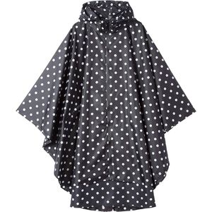 S&Dshopline® Stijlvolle waterdichte regenjas met capuchon en ritssluiting - Zwarte stippen