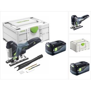 Festool CARVEX PSC 420-Basic accu-pendeldecoupeerzaag 18 V 120 mm borstelloos + 1x accu 5.0 Ah + Systainer - zonder oplader