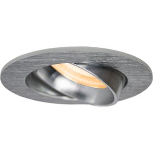 LED ondiepe Inbouwspot 6 Watt | Dimbaar | 68mm | kantelbaar | zilver | CCT