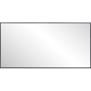Ben Oblon Spiegel - met LED Verlichting en Anti-condens 160x80 cm - Mat Zwart - Wandspiegel voor Badkamer - Badkamerspiegel