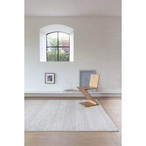 LIGNE PURE Ray – vloerkleed – tapijt – Handgeweven – wol  - eco – modern – Grijs - 200x300