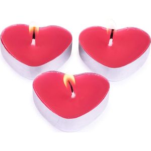Theelichtjes - Waxinelichtjes - Hartjes Kaarsjes - Valentijn - Cadeau voor Valentijn