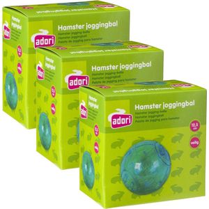 Adori Hamster Joggingbal Plastic S - Speelgoed - 3 x 12 cm Transparant