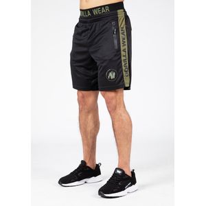 Gorilla Wear - Atlanta Shorts - Zwart/Groen - S/M