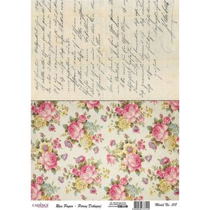 Cadence Rijst Decoupage Papier 518 30x42 cm Briefpapier Bloemen