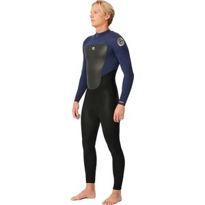 Rip Curl Heren Omega 3/2mm E-stich Rug Ritssluiting Wetsuit 15JMF