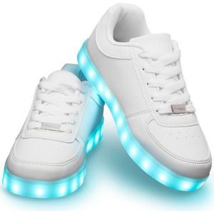 Schoenen met lichtjes - Lichtgevende led schoenen - Wit - Maat 38