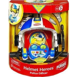 Stoere helm met stuur / Helmet Heroes Racer - Politie - Playskool