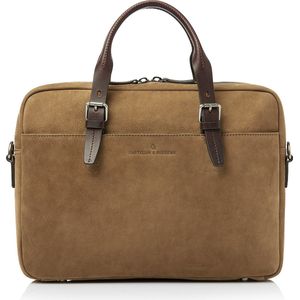 Castelijn & Beerens - Veneto Nubuck Laptoptas 15.6 RFID | Taupe