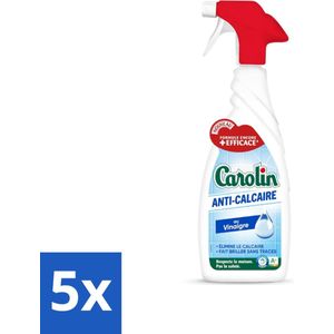 Carolin - Badkamerreiniger - Anti-Kalk Spray - 650 ml - Bulkverpakking - 5 stuks