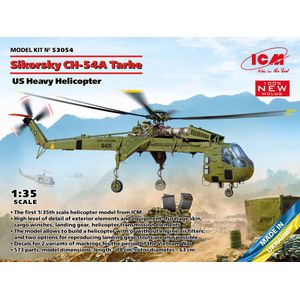 1:35 ICM 53054 Sikorsky CH-54A Tarhe - US Heavy Helicopter Plastic Modelbouwpakket