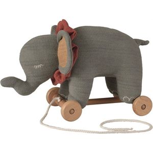 Egmont Toys - Trekfiguur Rosalie - de olifant - trekfiguur in gebreid katoen - 37x15x20 cm