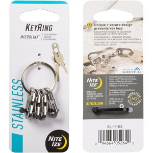 Nite Ize MicroLink KeyRing Zilver