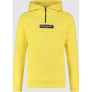 Ballin Amsterdam -  Heren Regular Fit  Hoodie  - Geel - Maat S