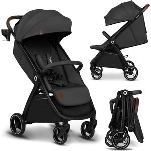 Lionelo Ingrid - Buggy - Kinderwagen tot 22 kg - Grote 360° draaibare wielen - met één hand inklapbaar - grote XXL-afdekking