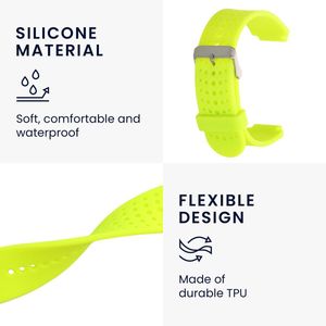 kwmobile bandje geschikt voor Garmin Forerunner 25 (L - 40 x 47 x 13.9 mm) - Armband voor fitnesstracker in groen - Horlogeband