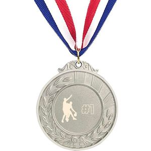 Akyol - basebal medaille zilverkleuring - Basketbal - sporters - cadeau