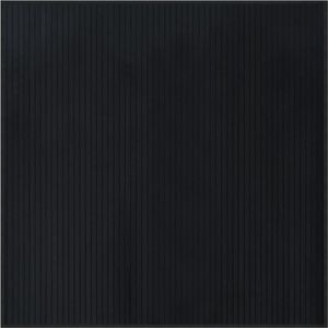 vidaXL - Vloerkleed - vierkant - 100x100 - cm - bamboe - zwart