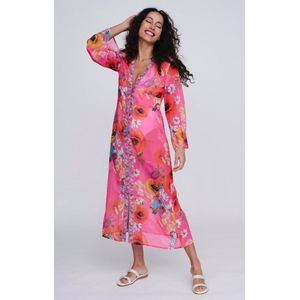 Pia Rossini - Copacabana Maxi Cover Up - maat L - Meerkleurig/Roze