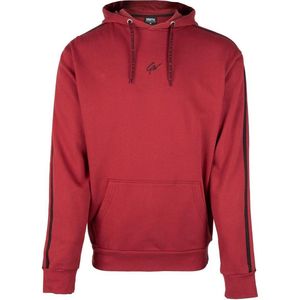 Gorilla Wear Banks Oversized Hoodie - Bordeauxrood/Zwart - 2XL