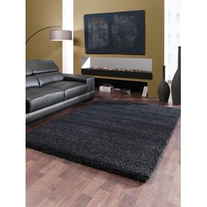 Vloerkleed Shaggy Deluxe 5533-90 Black-Melange 140x200 cm