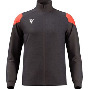 Macron Glory Prometheus Top Full Zip Kinderen - Antraciet / Coral Fluor | Maat: 9-10 Y