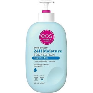 eos Shea Better Body Lotion- Fragrance Free - 24-Hour Hydration Skin Care - 473ml