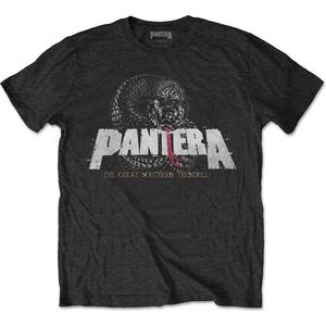 Pantera - Snake Logo Heren T-shirt - L - Zwart