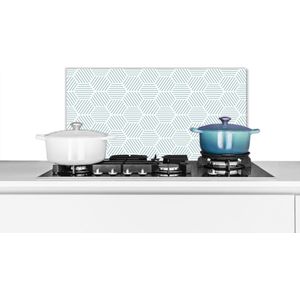 Achterwand keuken - Patronen - Hexagon - Groen - Design - Keuken - 60x30 cm