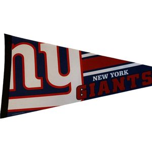 USArticlesEU - New York Giants  - NFL - Vaantje - Wimpel - Vlag  - American Football - Sportvaantje - Pennant - Blauw/Wit - 31 x 72 cm