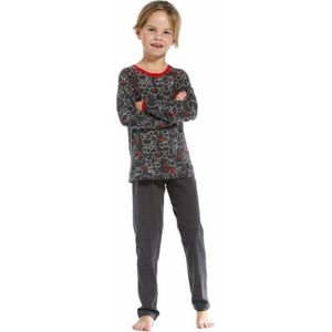 Rebelle Pyjama lange broek - 263 Grey - maat 110/116 (116) - Meisjes Kinderen - 100% katoen- 24212-402-2-263-116