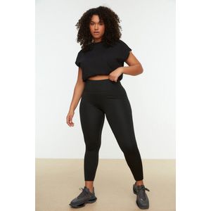 Trendyol Vrouwen Hoge taille Mager Zwart gebreide compressie sportlegging