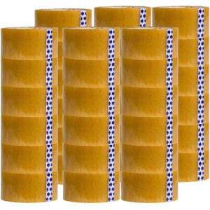 MOLTA | SOLVENTA TRANSPARANT Verpakkingstape 48 mm x 55 m | Kartonnen tape | Verpakkingstape voor pakketten en dozen - 36 Rollen | SYNTHETIC RUBBER