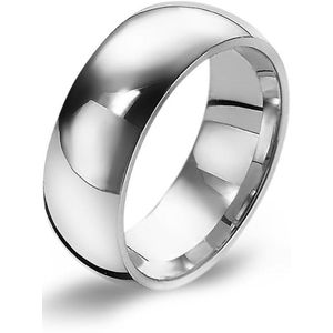 Twice As Nice Ring in edelstaal, brede ring, 7 mm 60