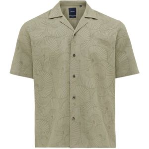 TRESANTI | ELIA | Short Sleeve Shirt with Organic Structure | Donker groen | Size M