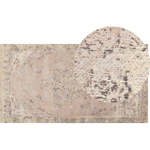 MATARIM - Vloerkleed - Beige - 80 x 150 cm - Katoen