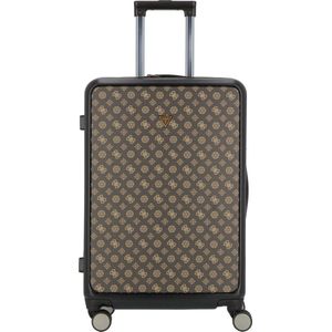 GUESS Verona Spinner Trolley Dark Brown / Ochre Donkerbruin 65cm