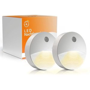 Twenty4seven® LED Nachtlampje 2 Stuks - Stopcontact - Kinderkamer & Slaapkamer - Nachtlampjes Voor Kinderen, Baby & Volwassenen