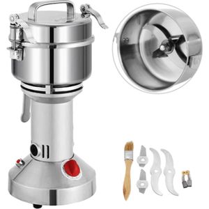 Vevor® Elektrische Graanmolen - Moutmolen - Specerijenmolen - Spice Grinder - Kruidenmolen Elektrisch - 350G - 1400W- RVS