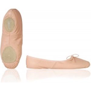 Balletschoen split zool rose leer Le papillon PA1002 Maat 7