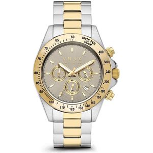 VNDX Amsterdam - Horloge voor mannen - Dark DJ Grijs Goud