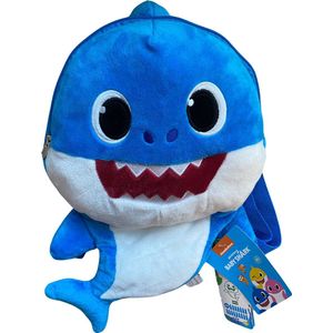 Pluche Knuffel Rugzak Baby Shark - Blauw - Eco Pluche