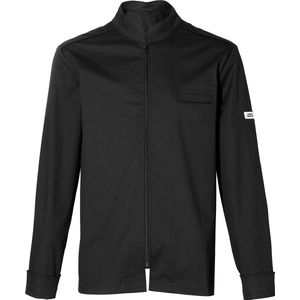 Chefs Fashion - Koksbuis Ritchy - Black - *STRETCH* - Met YKK Rits - XL