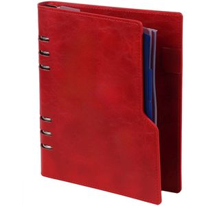 Kalpa 1016-16 A5 6-rings agenda Organizer Rood 1 week per 2 paginas 2024-2025-2026