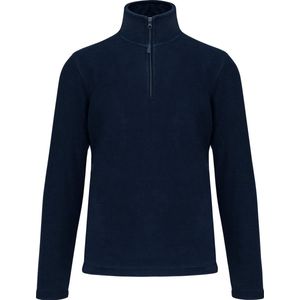 Fleecevest 'Enzo' met ritskraag merk Kariban maat M Donkerblauw