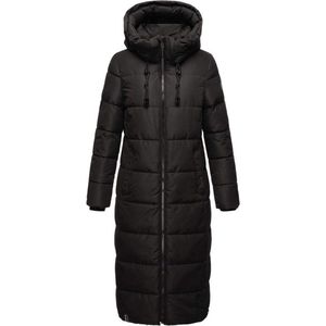 Warm & Waterafstotend Marikoo NADESHIKOO - Gewatteerde Winterjas Dames - Volwassen - Capuchon - zwart - XL