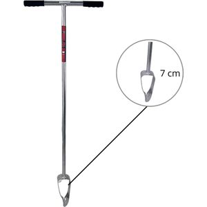 Synx Tools Grondboor 7cm verzinkt - Grondboren - Professioneel, Ideaal voor graafwerkzaamheden, Tuin boor, plantenboor, Palenboor - Lengte 120cm